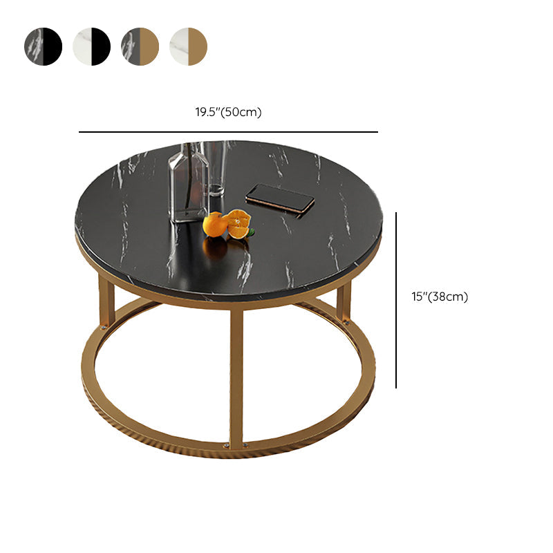 Slate Nesting Coffee Table Set No Distressing Round Coffee Table Set Clearhalo 'Coffee & Accent Tables' 'Coffee Tables' 'coffee_tables' 'furn' 'furn_coffee_tables' 'Furniture' 'Living Room Furniture' 6862938