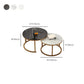 Slate Nesting Coffee Table Set No Distressing Round Coffee Table Set Clearhalo 'Coffee & Accent Tables' 'Coffee Tables' 'coffee_tables' 'furn' 'furn_coffee_tables' 'Furniture' 'Living Room Furniture' 6862941
