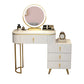 Mirrored Vanity Table and Stool Set Engineered Wood Vanity Desk