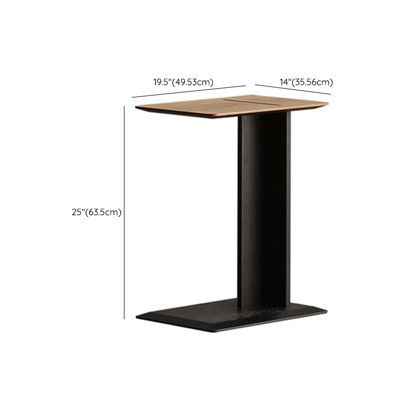 Modern Accent Side Table Wood Square Pedestal Side Table for Living Room Clearhalo 'Coffee & Accent Tables' 'End & Side Tables' 'end_side_tables' 'furn' 'furn_end_side_tables' 'Furniture' 'Living Room Furniture' 6863201