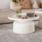 Modern Round Tray Top Cocktail Table Steel Pedestal Coffee Table Clearhalo 'Coffee & Accent Tables' 'Coffee Tables' 'coffee_tables' 'furn' 'furn_coffee_tables' 'Furniture' 'Living Room Furniture' 6863210