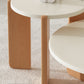 3 Legs Coffee Table Set Modern No Distressing Round Wood Coffee Table Clearhalo 'Coffee & Accent Tables' 'Coffee Tables' 'coffee_tables' 'furn' 'furn_coffee_tables' 'Furniture' 'Living Room Furniture' 6863225
