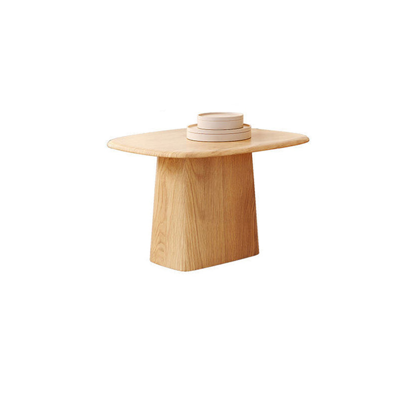 Contemporary Solid Wood Oval Cocktail Table Pedestal Coffee Table Clearhalo 'Coffee & Accent Tables' 'Coffee Tables' 'coffee_tables' 'furn' 'furn_coffee_tables' 'Furniture' 'Living Room Furniture' 6863261