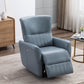 Contemporary Swivel Rocker Standard Recliner 31" Wide Solid Color Recliner Chair