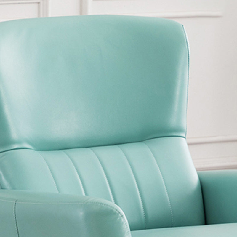 Contemporary Swivel Rocker Standard Recliner 31" Wide Solid Color Recliner Chair