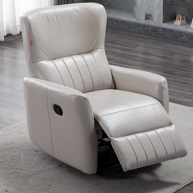Contemporary Swivel Rocker Standard Recliner 31" Wide Solid Color Recliner Chair