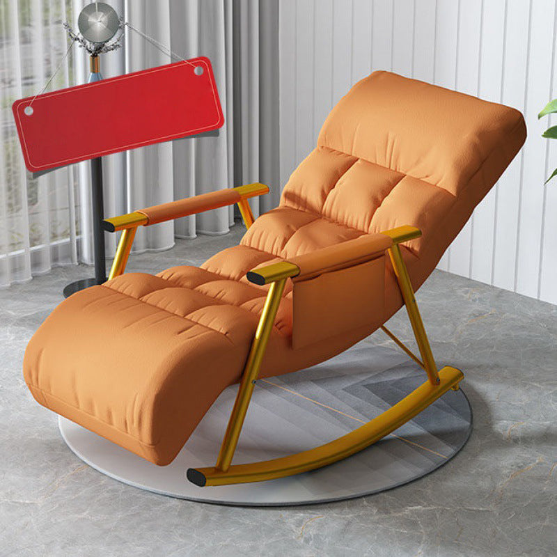 Glam Style Sofa Rocking Chair Indoor Rocking Chair with Cushion