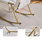 Glam Style Sofa Rocking Chair Indoor Rocking Chair with Cushion
