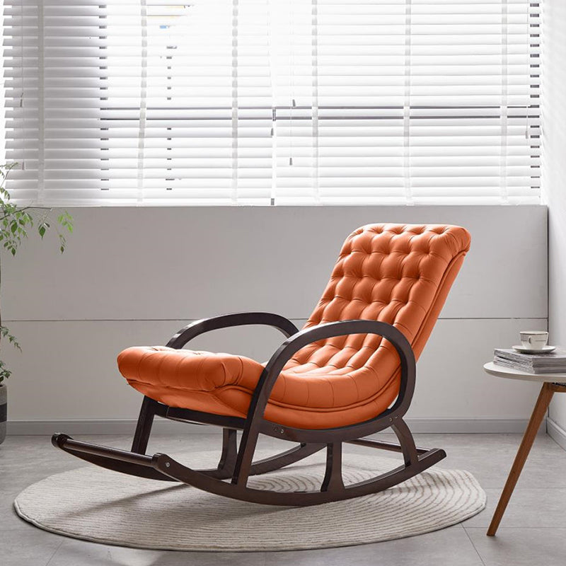 Chaise de canapé lazy de loisirs en bois salon à bascule moderne chaise à bascule moderne