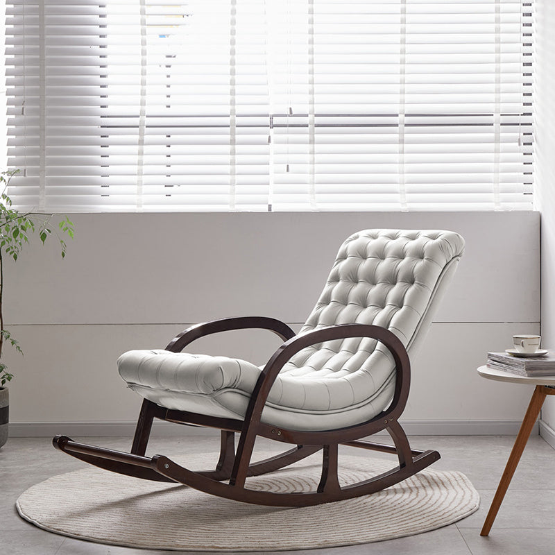 Chaise de canapé lazy de loisirs en bois salon à bascule moderne chaise à bascule moderne