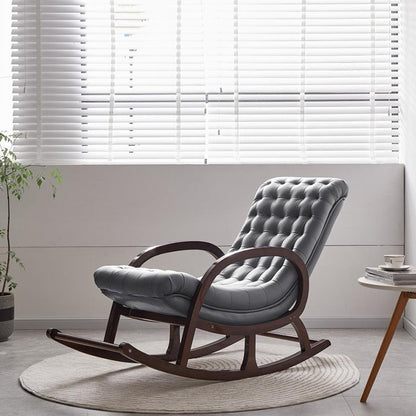 Chaise de canapé lazy de loisirs en bois salon à bascule moderne chaise à bascule moderne