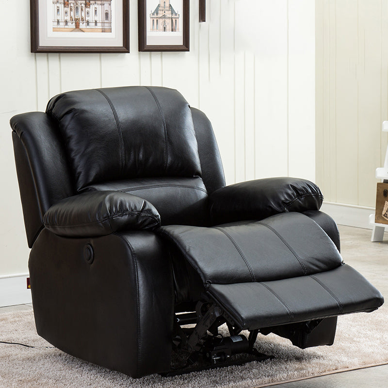 33.5" Wide Faux Leather Recliner Cotton Power Massage Recliner Chair