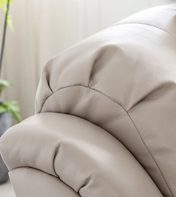 33.5" Wide Faux Leather Recliner Cotton Power Massage Recliner Chair