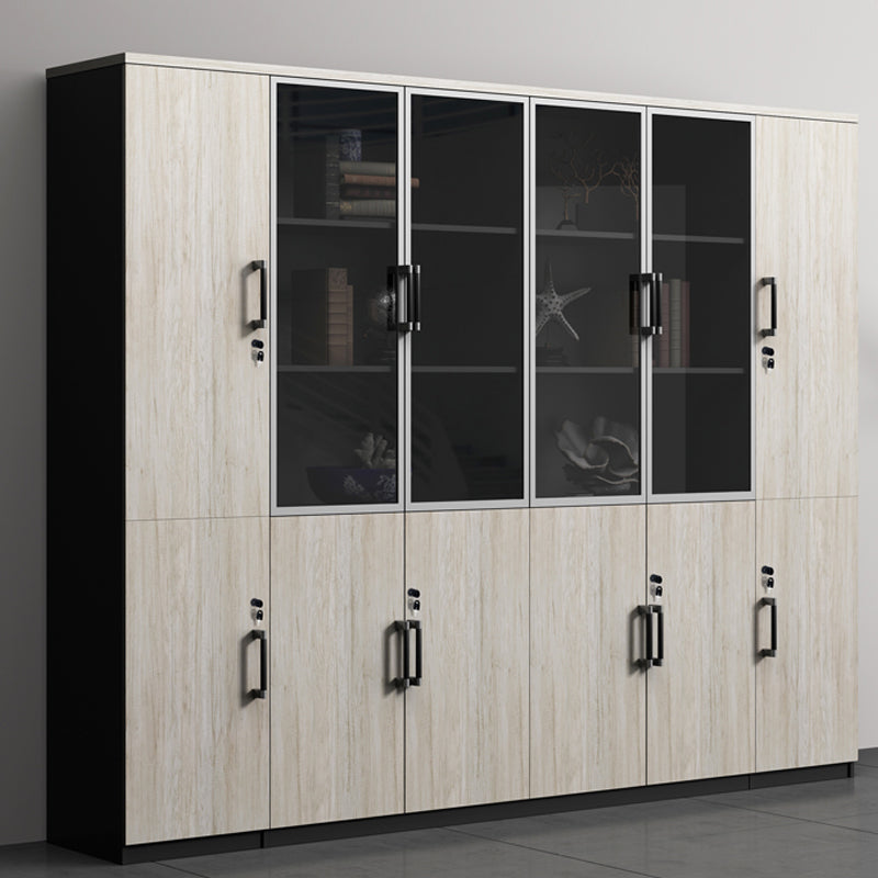 Gabinetto di file contemporaneo in legno Lock Lock File Vertical Gabinet per ufficio