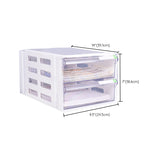 Cassetti di cassetti acrilici contemporanei Archiviazione per ufficio