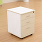 Contemporary File Cabinets Wood File Pedestal with Key Lock for Home Office White Clearhalo 'Filing Cabinets' 'filling_cabinets' 'furn' 'furn_filling_cabinets' 'Furniture' 'Office Furniture' 6864134