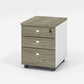 Contemporary File Cabinets Wood File Pedestal with Key Lock for Home Office Walnut Clearhalo 'Filing Cabinets' 'filling_cabinets' 'furn' 'furn_filling_cabinets' 'Furniture' 'Office Furniture' 6864135