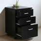 Contemporary File Cabinets Wood File Pedestal with Key Lock for Home Office Black Clearhalo 'Filing Cabinets' 'filling_cabinets' 'furn' 'furn_filling_cabinets' 'Furniture' 'Office Furniture' 6864137