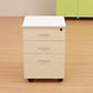 Contemporary File Cabinets Wood File Pedestal with Key Lock for Home Office Clearhalo 'Filing Cabinets' 'filling_cabinets' 'furn' 'furn_filling_cabinets' 'Furniture' 'Office Furniture' 6864138