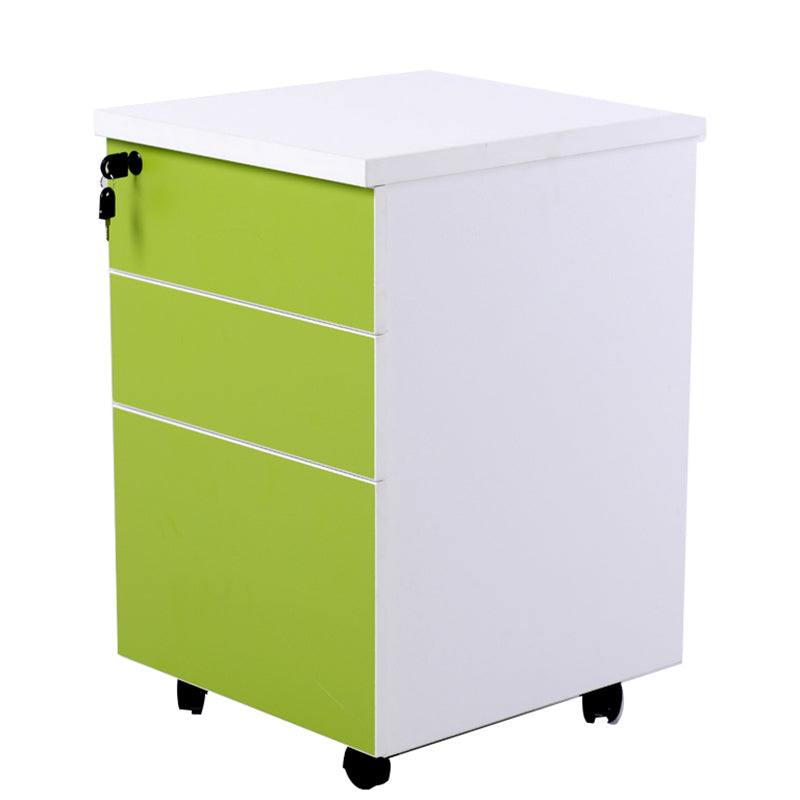 Contemporary File Cabinets Wood File Pedestal with Key Lock for Home Office Clearhalo 'Filing Cabinets' 'filling_cabinets' 'furn' 'furn_filling_cabinets' 'Furniture' 'Office Furniture' 6864141