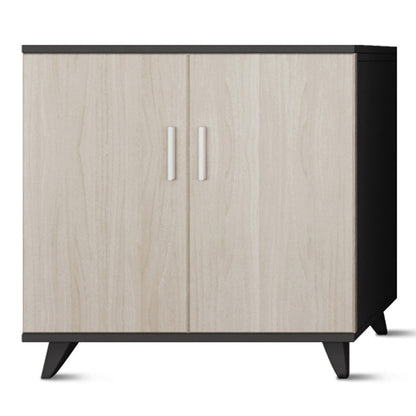 Nordic Style File Cabinet Holzrahmen vertikaler Aktenschrank für Büro