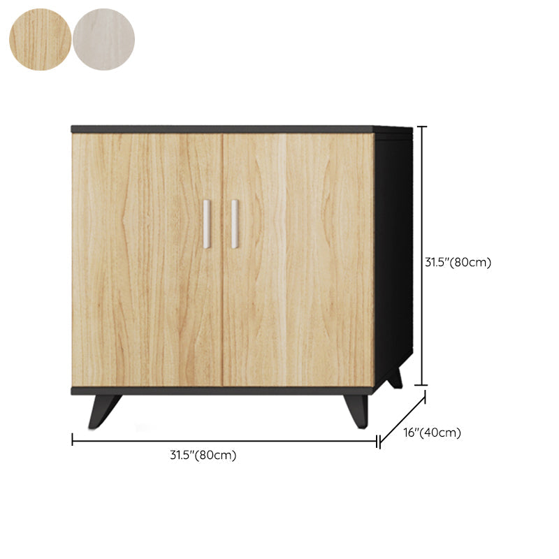 Nordic Style File Cabinet Holzrahmen vertikaler Aktenschrank für Büro