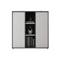 Modern File Cabinet Color Block Wooden File Cabinet with Storage Shelve