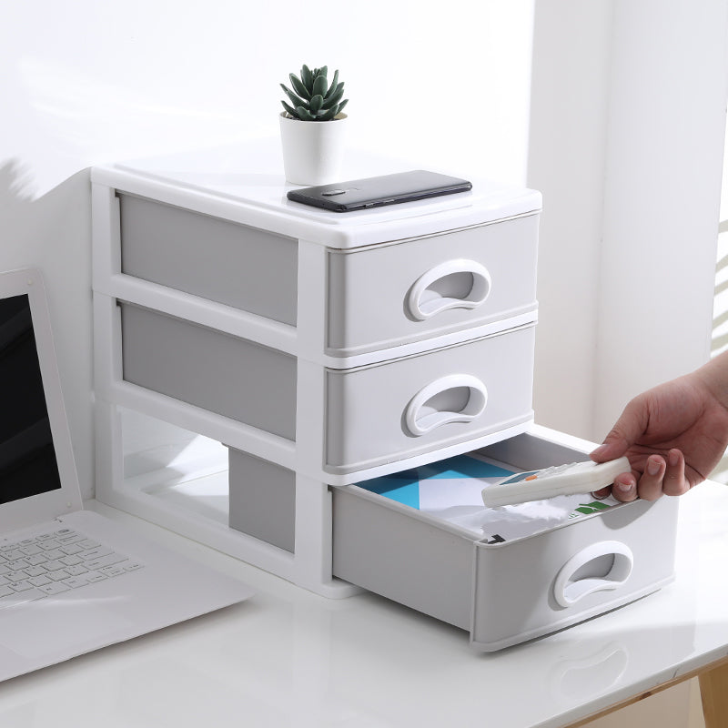 Plastic Filing Cabinet Vertical Contemporary Gray Filing Cabinet with Drawers Clearhalo 'Filing Cabinets' 'filling_cabinets' 'furn' 'furn_filling_cabinets' 'Furniture' 'Office Furniture' 6864212