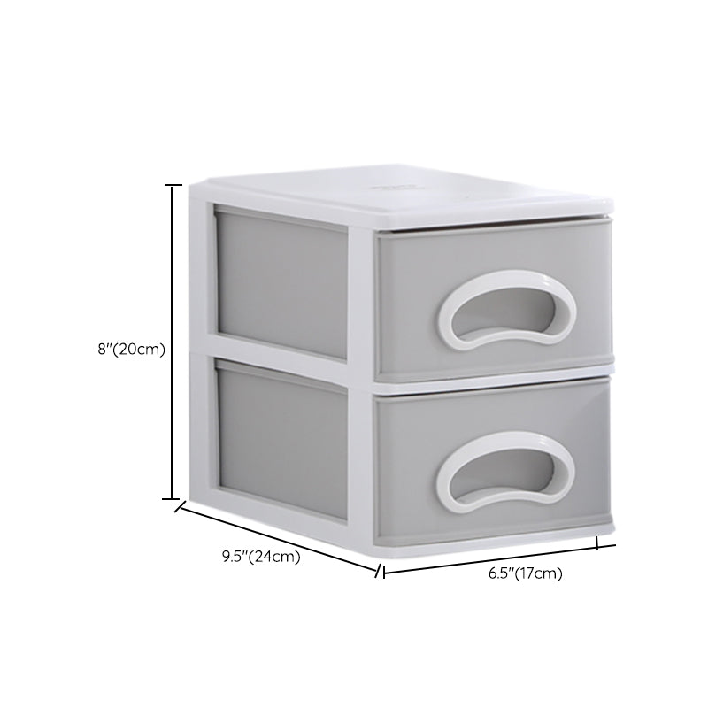 Plastic Filing Cabinet Vertical Contemporary Gray Filing Cabinet with Drawers Clearhalo 'Filing Cabinets' 'filling_cabinets' 'furn' 'furn_filling_cabinets' 'Furniture' 'Office Furniture' 6864219