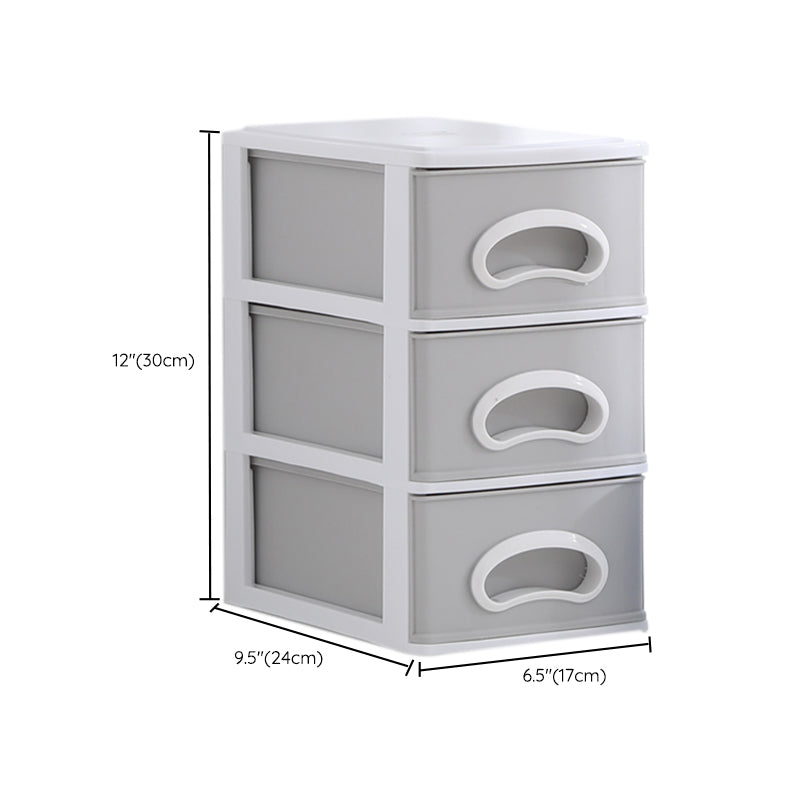 Plastic Filing Cabinet Vertical Contemporary Gray Filing Cabinet with Drawers Clearhalo 'Filing Cabinets' 'filling_cabinets' 'furn' 'furn_filling_cabinets' 'Furniture' 'Office Furniture' 6864220