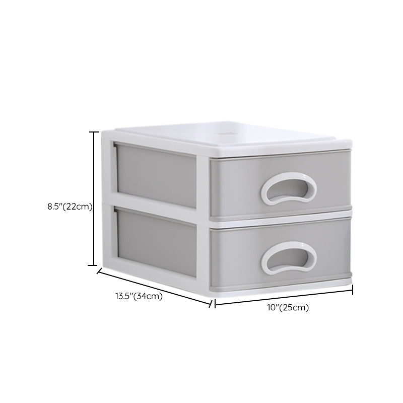 Plastic Filing Cabinet Vertical Contemporary Gray Filing Cabinet with Drawers Clearhalo 'Filing Cabinets' 'filling_cabinets' 'furn' 'furn_filling_cabinets' 'Furniture' 'Office Furniture' 6864222