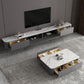 Console de support de rangement fermée, Console multimédia TV en pierre pour salon