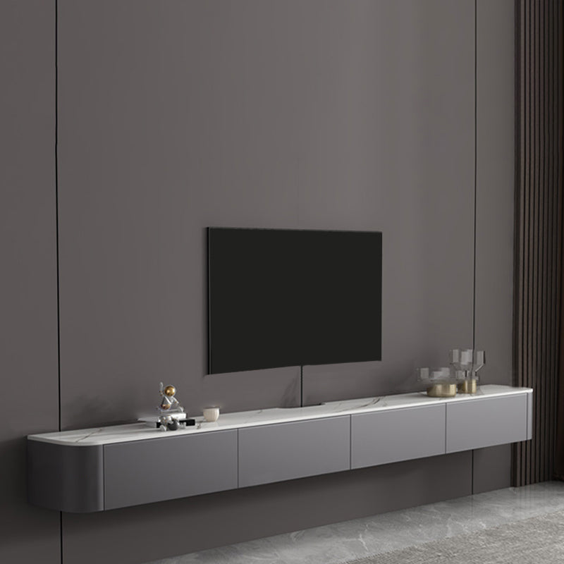 Console de support de rangement fermée, Console multimédia TV en pierre pour salon