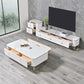 Glam, console multimediale di archiviazione chiusa, supporto TV in pietra con cassetti