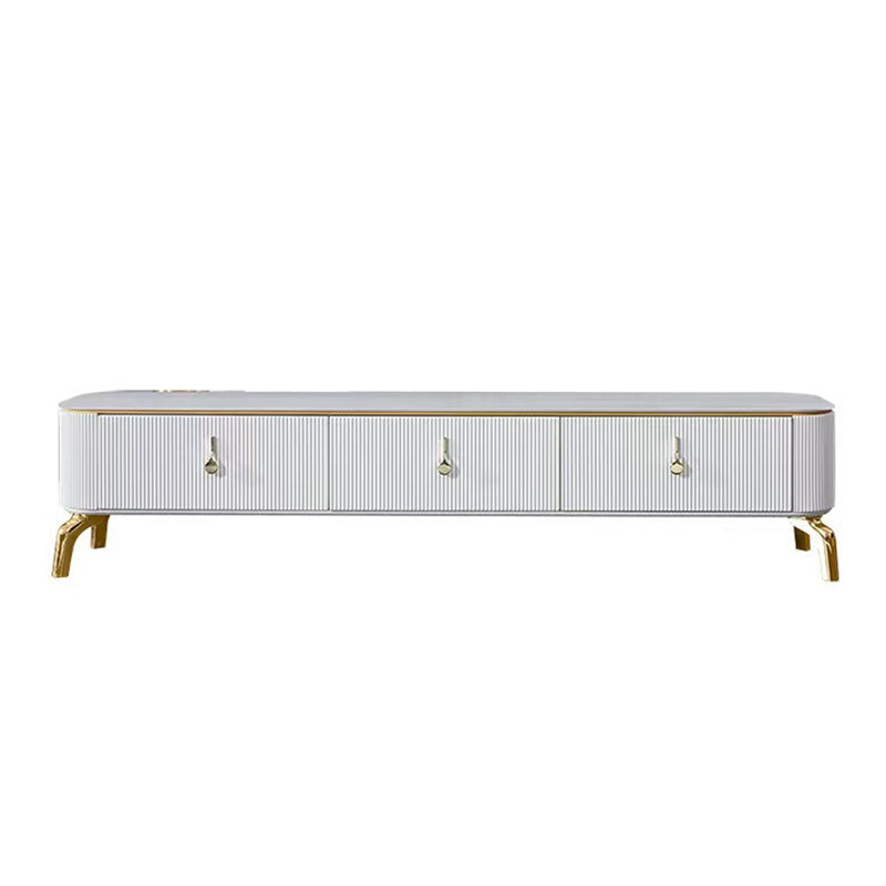 Glam, console multimediale di archiviazione chiusa, supporto TV in pietra con cassetti