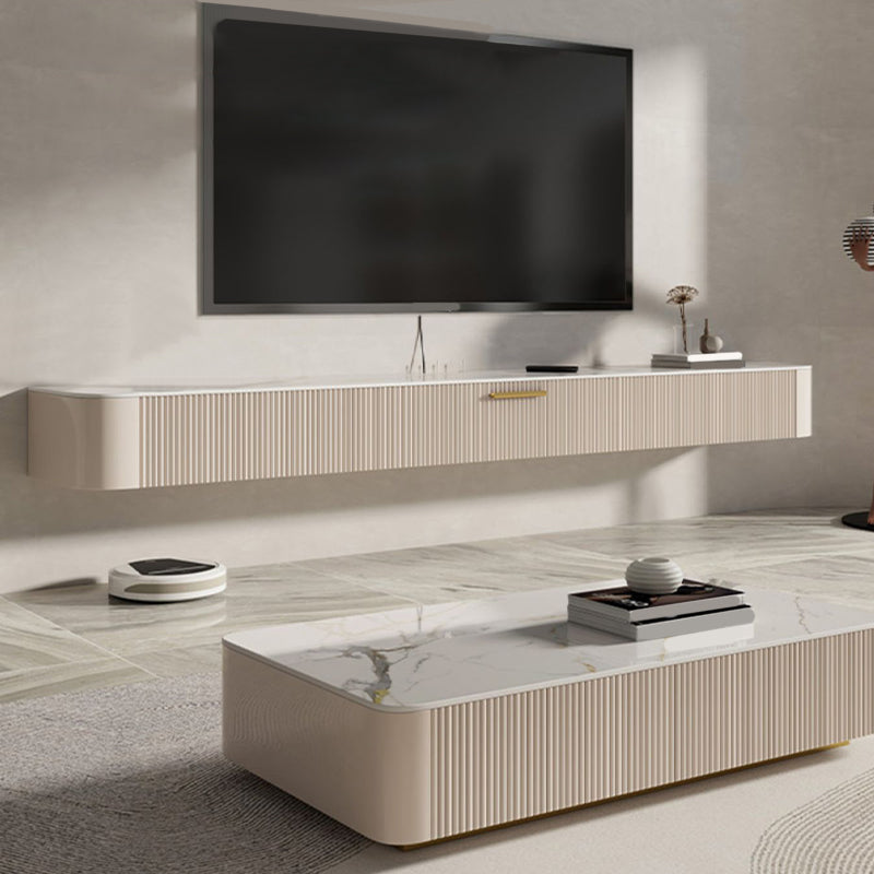 Console portaoggetti chiusa Console multimediale TV mobile con cassetti