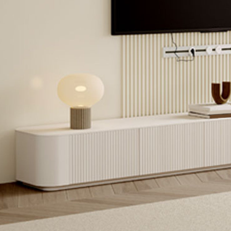 Console de support moderne avec rangement fermé, console multimédia TV avec 6 tiroirs