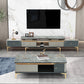 Glam Open Shelving Media Console Stone TV Stand with Drawers for Living Room Clearhalo 'furn' 'furn_tv_stands_entertainment_centers' 'Furniture' 'Living Room Furniture' 'TV Stands & Entertainment Centers' 'TV Stands & Media Storage Furniture' 'tv_stands_entertainment_centers' 6865344
