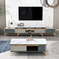 Glam Open Shelving Media Console Stone TV Stand with Drawers for Living Room Clearhalo 'furn' 'furn_tv_stands_entertainment_centers' 'Furniture' 'Living Room Furniture' 'TV Stands & Entertainment Centers' 'TV Stands & Media Storage Furniture' 'tv_stands_entertainment_centers' 6865347