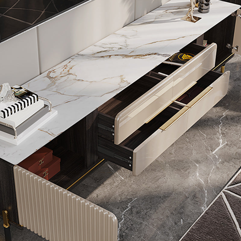 Modern Stand Console Enclosed Storage TV Media Console with Drawers Clearhalo 'furn' 'furn_tv_stands_entertainment_centers' 'Furniture' 'Living Room Furniture' 'TV Stands & Entertainment Centers' 'TV Stands & Media Storage Furniture' 'tv_stands_entertainment_centers' 6865371