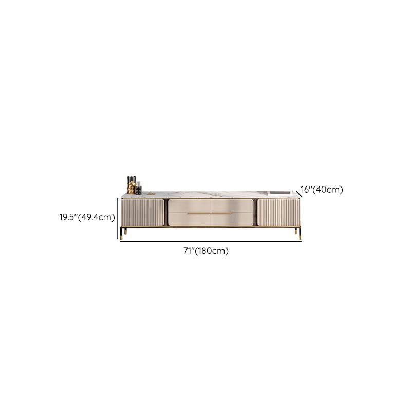 Modern Stand Console Enclosed Storage TV Media Console with Drawers Clearhalo 'furn' 'furn_tv_stands_entertainment_centers' 'Furniture' 'Living Room Furniture' 'TV Stands & Entertainment Centers' 'TV Stands & Media Storage Furniture' 'tv_stands_entertainment_centers' 6865375