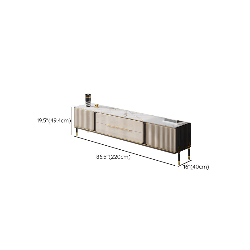 Modern Stand Console Enclosed Storage TV Media Console with Drawers Clearhalo 'furn' 'furn_tv_stands_entertainment_centers' 'Furniture' 'Living Room Furniture' 'TV Stands & Entertainment Centers' 'TV Stands & Media Storage Furniture' 'tv_stands_entertainment_centers' 6865377