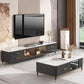 Enclosed Storage Stand Console Glam TV Media Console with 4 Drawers Clearhalo 'furn' 'furn_tv_stands_entertainment_centers' 'Furniture' 'Living Room Furniture' 'TV Stands & Entertainment Centers' 'TV Stands & Media Storage Furniture' 'tv_stands_entertainment_centers' 6865390