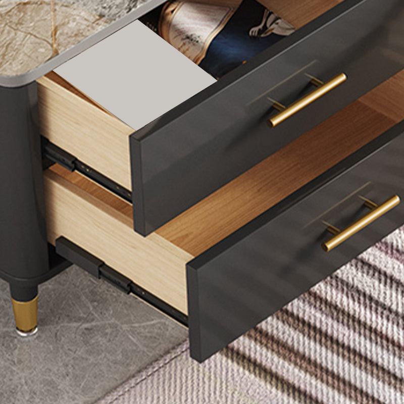Enclosed Storage Stand Console Glam TV Media Console with 4 Drawers Clearhalo 'furn' 'furn_tv_stands_entertainment_centers' 'Furniture' 'Living Room Furniture' 'TV Stands & Entertainment Centers' 'TV Stands & Media Storage Furniture' 'tv_stands_entertainment_centers' 6865399