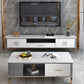 Glam Open Shelving Media Console Stone TV Stand with Drawers Clearhalo 'furn' 'furn_tv_stands_entertainment_centers' 'Furniture' 'Living Room Furniture' 'TV Stands & Entertainment Centers' 'TV Stands & Media Storage Furniture' 'tv_stands_entertainment_centers' 6865431