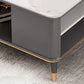 Glam Open Shelving Media Console Stone TV Stand with Drawers Clearhalo 'furn' 'furn_tv_stands_entertainment_centers' 'Furniture' 'Living Room Furniture' 'TV Stands & Entertainment Centers' 'TV Stands & Media Storage Furniture' 'tv_stands_entertainment_centers' 6865435