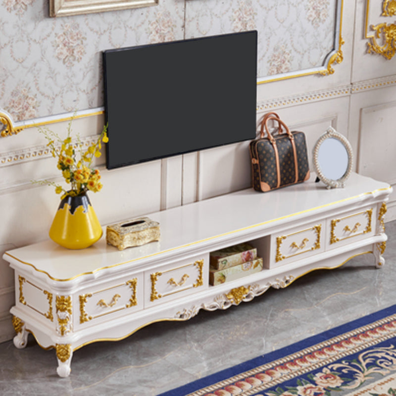 Open Storage Stand Console Traditional TV Media Console with Drawers Wood Clearhalo 'furn' 'furn_tv_stands_entertainment_centers' 'Furniture' 'Living Room Furniture' 'TV Stands & Entertainment Centers' 'TV Stands & Media Storage Furniture' 'tv_stands_entertainment_centers' 6865467