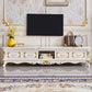 Open Storage Stand Console Traditional TV Media Console with Drawers 87"L x 18"W x 19"H Marble Clearhalo 'furn' 'furn_tv_stands_entertainment_centers' 'Furniture' 'Living Room Furniture' 'TV Stands & Entertainment Centers' 'TV Stands & Media Storage Furniture' 'tv_stands_entertainment_centers' 6865469
