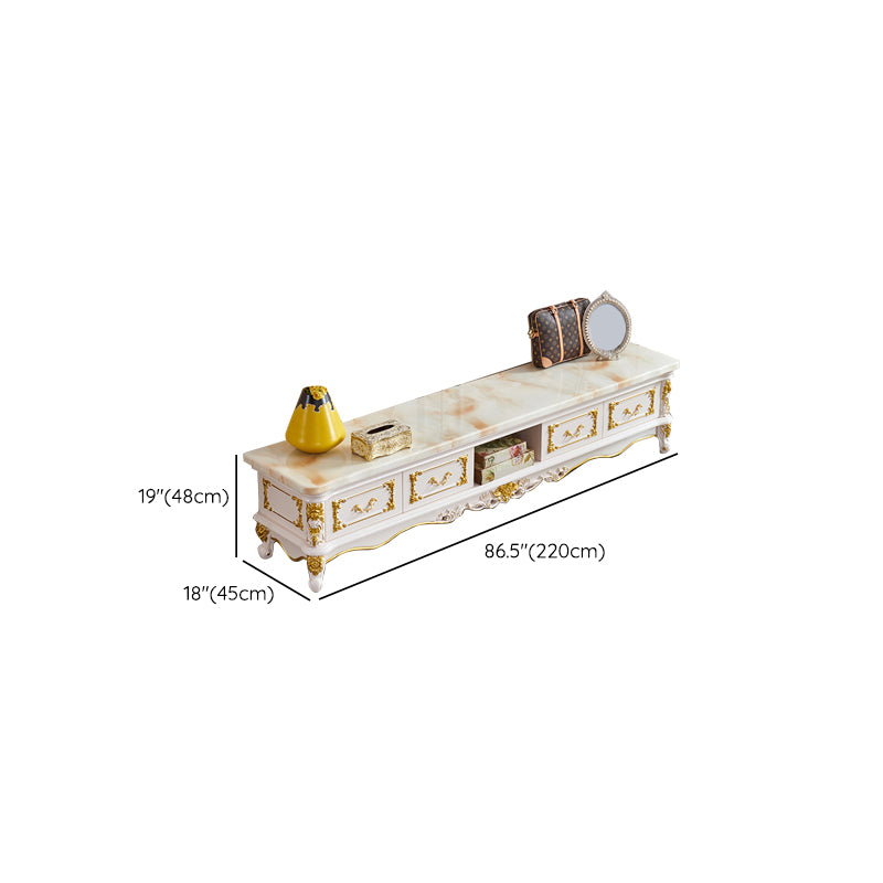 Open Storage Stand Console Traditional TV Media Console with Drawers Clearhalo 'furn' 'furn_tv_stands_entertainment_centers' 'Furniture' 'Living Room Furniture' 'TV Stands & Entertainment Centers' 'TV Stands & Media Storage Furniture' 'tv_stands_entertainment_centers' 6865481