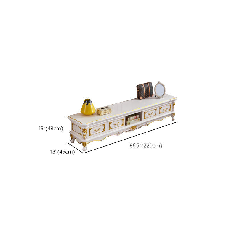 Open Storage Stand Console Traditional TV Media Console with Drawers Clearhalo 'furn' 'furn_tv_stands_entertainment_centers' 'Furniture' 'Living Room Furniture' 'TV Stands & Entertainment Centers' 'TV Stands & Media Storage Furniture' 'tv_stands_entertainment_centers' 6865482